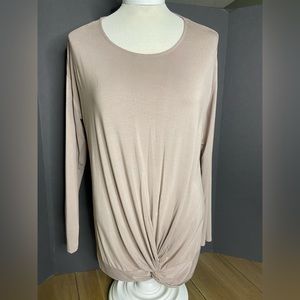 Versona tan blouse, size M
